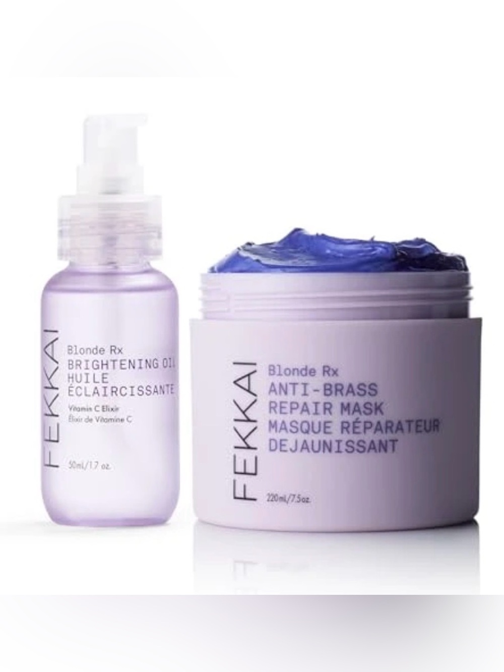 FEKKA! Blonde Rx Hair Recovery Duo (7.5oz Mask & 1.7oz Oil)